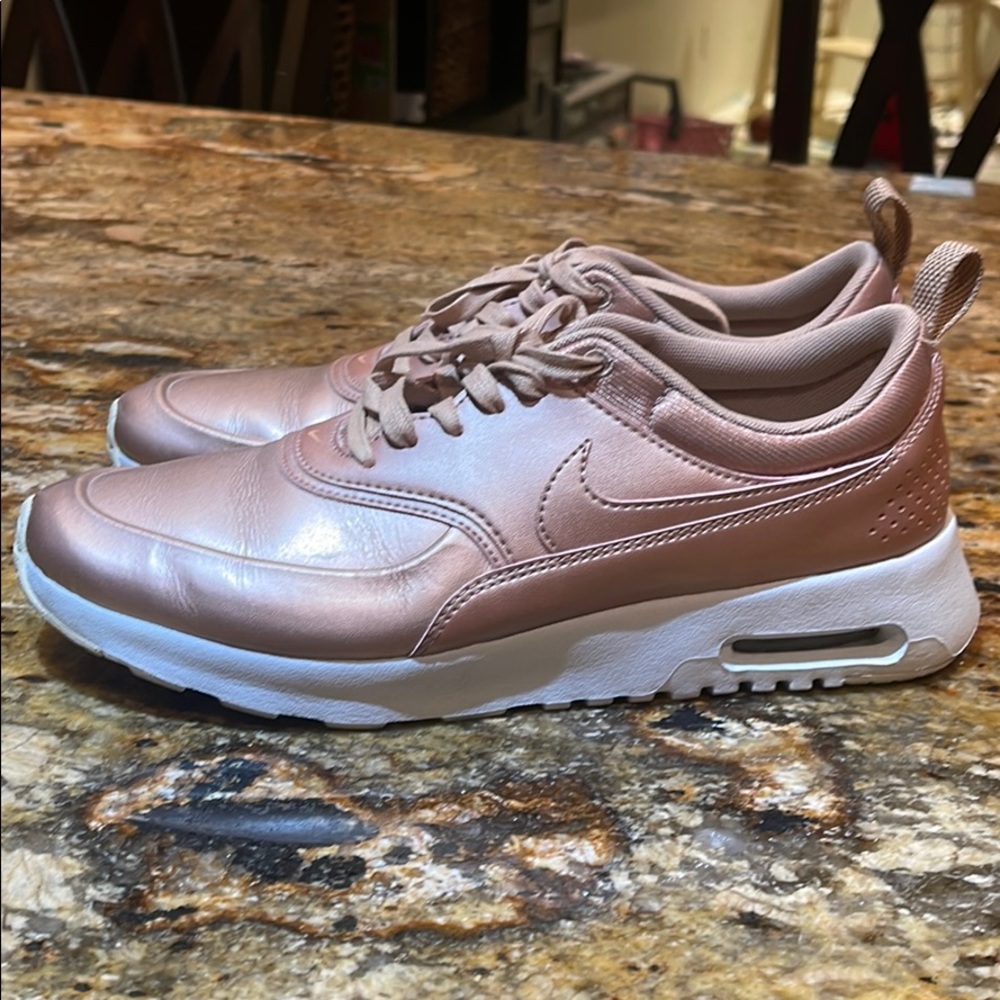 Nike Air Max Thea in metallic Rose gold